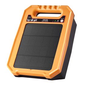VEVOR Solar Fence Charger, 0.3J 8 kV Solar Powered Fence Charger, 1.86 Miles Range, Weather-Resistant Electric Fence Energizer Kit, 7 Days Runtim