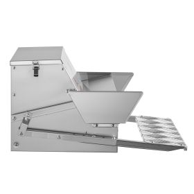 VEVOR Automatic Chicken Feeder, 25 lbs Capacity, Rainproof Treadle Poultry Feeder with Lockable Lid, No Waste, Galvanized Steel Construction